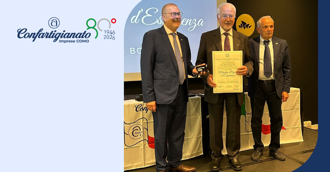 PIERFELICE SAMPIETRO INSIGNITO DEL TITOLO DI “MAESTRO D’OPERA E D’ESPERIENZA”